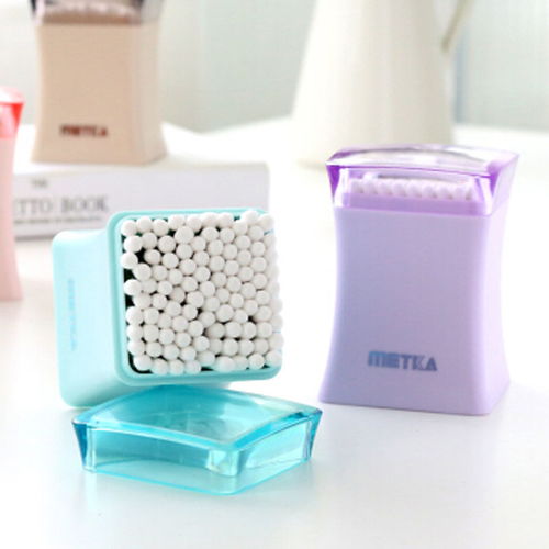 美特家metka典雅方形棉簽瓶 創(chuàng)意家居的精致實用之選